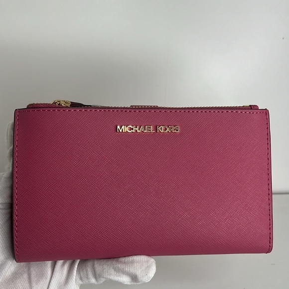 NWT Michael Kors Double Zip wristlet wallet - Picture 6 of 14